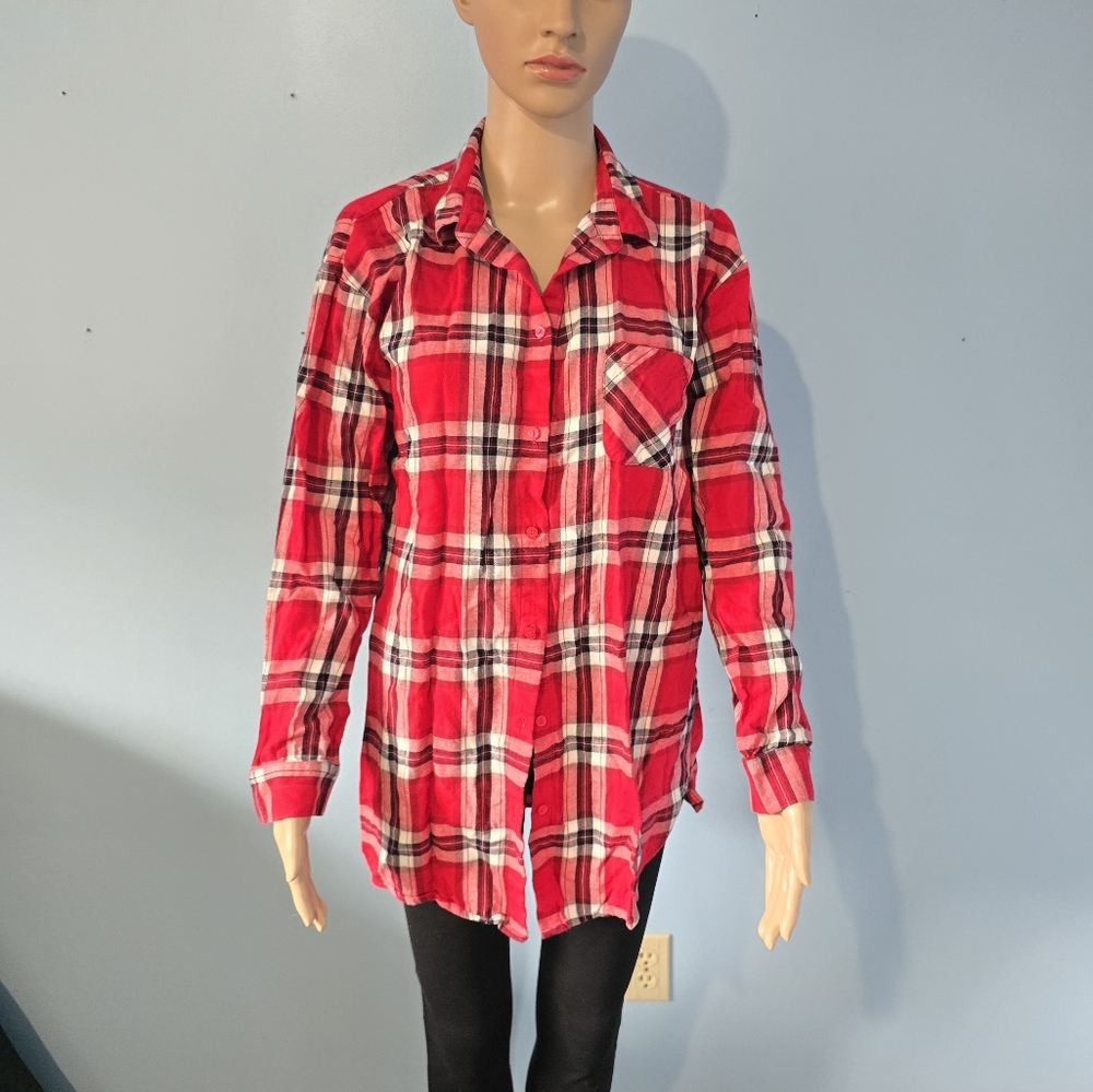 Red Plaid Sleeping Shirt